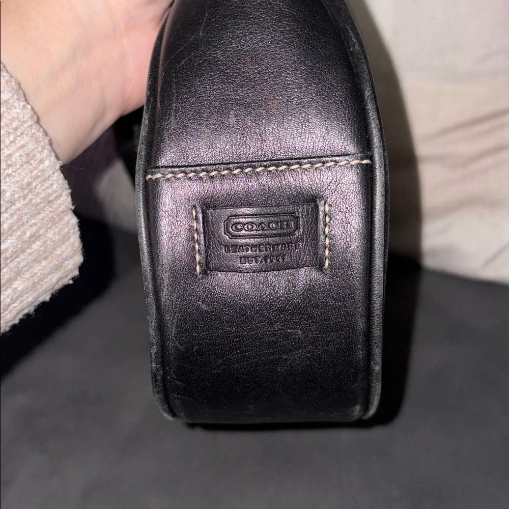 Coach black leather hobo bag - Picture 5 of 9